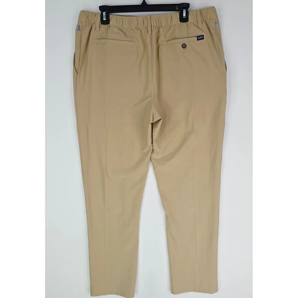Chubbies Everywear Pants Mens 36x30 Khaki Tan Elastic Waist Performance Chino